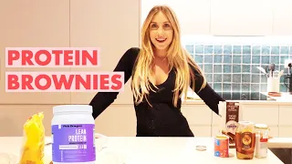 HEALTHY Protein Brownies