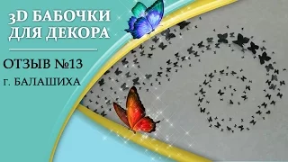 Бабочки на стену! Видео отзыв 3D-Babochki.com!