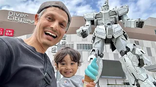 Tokyo’s Gundam Robot Statue Upclose | Odaiba