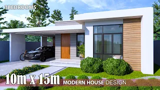 Modern House Design 3Bedrooms | 10m x 15m (150sqm)