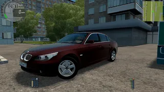 Обзор Машины BMW E60 2006 В Игре City Car Driving.Pegass Рулит.