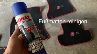 Fußmatten reinigen-Ich reinige meine Fußmatten mit: Sonax Polster Reiniger-Sonax Polster Reiniger