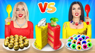 Expensive vs Cheap Chocolate Food Challenge! Best Rich VS Poor Cake Decorating by RATATA POWER