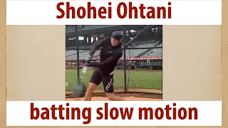 Shohei Ohtani batting slow motion at 2021