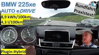 BMW 225xe: Rundfahrt mit AUTO eDrive (Plugin-Hybrid) | Praxistest