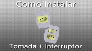 Como instalar tomada e interruptor juntos