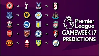 My Boxing Day Predictions. Premier League Gameweek 17 Predictions