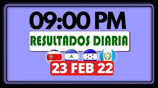 9 PM  Sorteo Loto Diaria Nicaragua 23- Feb 22