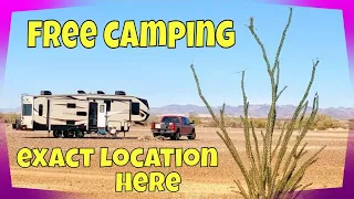 Free Camping & Boondocking at Ogilby Road BLM near Yuma, AZ