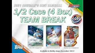 2021 Bowman's Best 1/2 Case (4 Box) Team Break #7 eBay 02/09/22