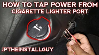 how to tap power from cigarette lighter