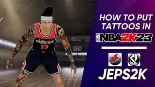 HOW TO PUT TATTOOS ON CYBERFACE IN NBA2K23 / BEST TUTORIAL !! / JEPS2K !!