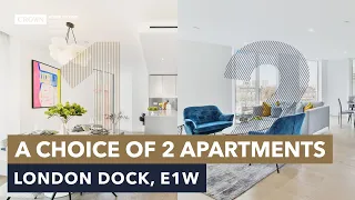 Inside two apartments in London Dock, E1W