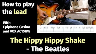 The Hippy Hippy Shake - The Beatles - How to play the lead - with casino and VOX