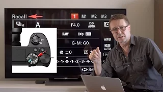 Setting up Memory Recall on a Sony Alpha Camera