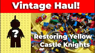 Restoring the Yellow Castle 375 Minifigures from a massive vintage Lego castle haul!