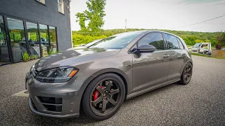 @ColleteDavis  SHREDS THE RS3 SWAPPED  GOLF R!