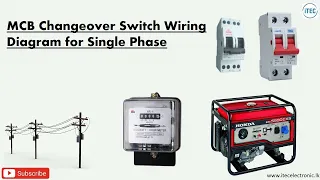 MCB Changeover Switch Wiring Diagram for Single Phase
