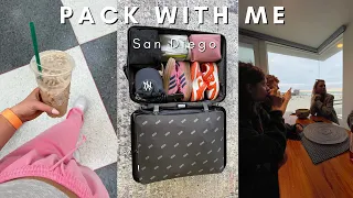 Pack With Me for San Diego, California