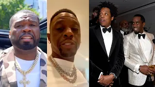 50 Cent & Boosie Are Calling Out Diddy's Friends After House Raids "Jay-Z Aint Picking Up The Phone"