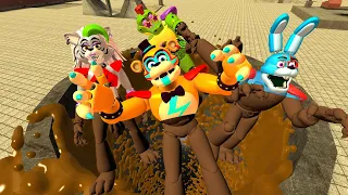 DESTROY ALL MY NEW CHOCOLATE GLAMROCK ANIMATRONICS In Garry's Mod! Five Nights at Freddy's