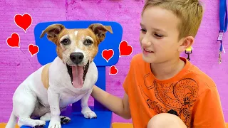 Aprende a cuidar animales y visita un salón de mascotas con Vlad y Niki