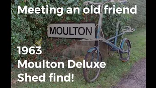 Shed find Moulton bicycle. Digging out my 1963 frame.