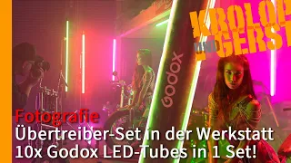 Drüber-Set in der Werkstatt - 10x Godox LED-Tubes in einem Set 📷 Krolop&Gerst
