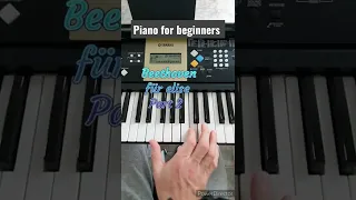 Beethoven für elise Part 2. (Piano For beginners) One hand only