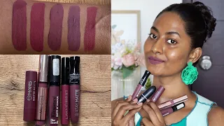 Top 5 Affordable Mauve Nude Lipsticks for Brown /Dusky skintone on Bare Skin 💄starting from ₹135 💄