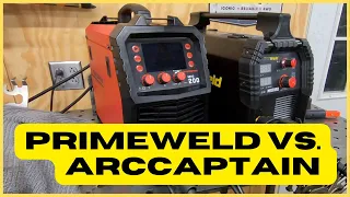 Testing Out Primeweld and ArcCaptain Mig Welders And Crafting A Custom Shelf For Lathe Tools