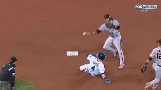 WS2014 Gm7: Panik starts a double play in the 4th
