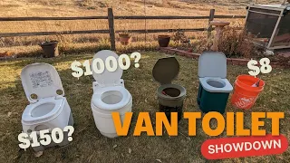 Van Toilet Showdown!! Which toilet will you put in YOUR van?