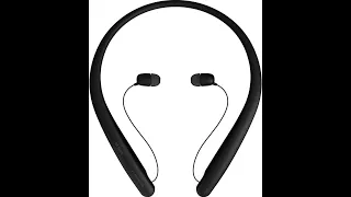 LG Tone Style HBS-SL5 Bluetooth Wireless Stereo Neckband Earbuds Tuned by Meridian Audio,Black