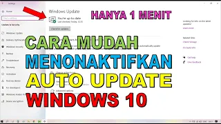 Cara Menonaktifkan Update Windows 10 Terbaru