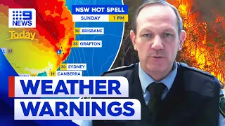 Weather warnings in place for NSW and Queensland | 9 News Australia