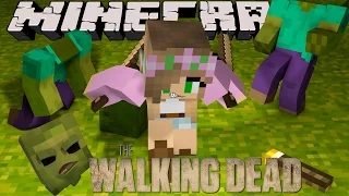 Minecraft - The Walking Dead: LITTLE KELLY GOES ZOMBIE HUNTING!