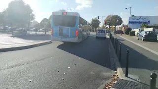 dèpar d un Mercedes benz sitaro de la Tice sur la 402 Coudrai-Montceaux Terminal David Douillet