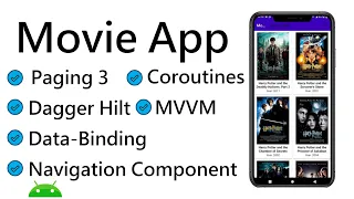 Movie App #PART-8 | MVVM | Dagger Hilt | Navigation Component | Paging 3 | Data-Binding | Retrofit