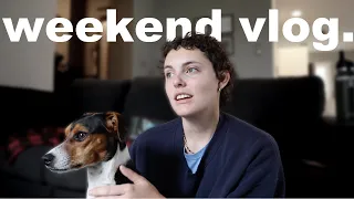 spend a weekend with me! | GRWM, cozy cabin time, bookclub meeting!