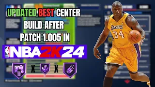 BEST UPDATED CENTER BUILD IN NBA 2K24 AFTER PATCH 1.05 SHOWN BY NBA 2K LEAGUE PROFESSIONAL