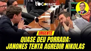 QUASE DEU PORRADA: JANONES TENTA AGREDIR NIKOLAS | TBC DEBATE | 06/06/2024