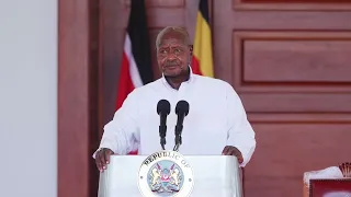 MUSEVENI DELIVERS A GREAT SPEECH WHILE MEETING PRESIDENT RUTO AT KENYA STATE HOUSE
