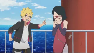 BORUTO y SARADA Coquetean BORUTO ESPAÑOL LATINO 1 Fandub