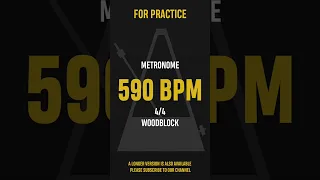 590 BPM 4/4 - Best Metronome (Sound : Wood block) #shorts