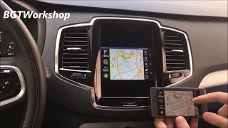 Smartphone mirroring на штатный монитор Volvo XC90, S90, V90 2015+