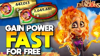 Top 5 Tips To Gain Power FAST for FREE in Call of Dragons