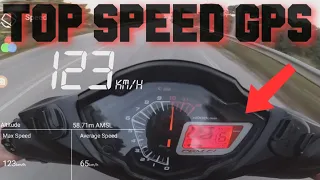 Honda GTR 150 TOP SPEED GPS μέτρηση και κόφτες