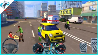 Taxi Sim 2020 🚕 💥 Driving Mini Cooper in City || Taxi Game 02 | Alpha Mobile gaming
