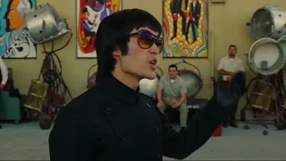 Bruce lee fight on set with stuntman :once upon time in hollywood